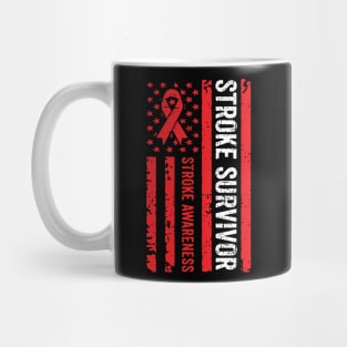 Stroke Survivor Heart Stroke Awareness Wear Red in February Mug